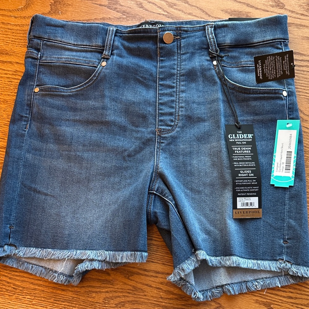 Liverpool Women's Classic Blue Jean Shorts